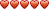 5 hearts