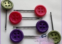 Jewel-Enamel-Button-Hairclips