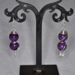 Purple-Wire-Earrings