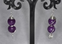 Purple-Wire-Earrings