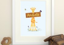 Giraffe-with-Name-Birth-Plate-Girl-1