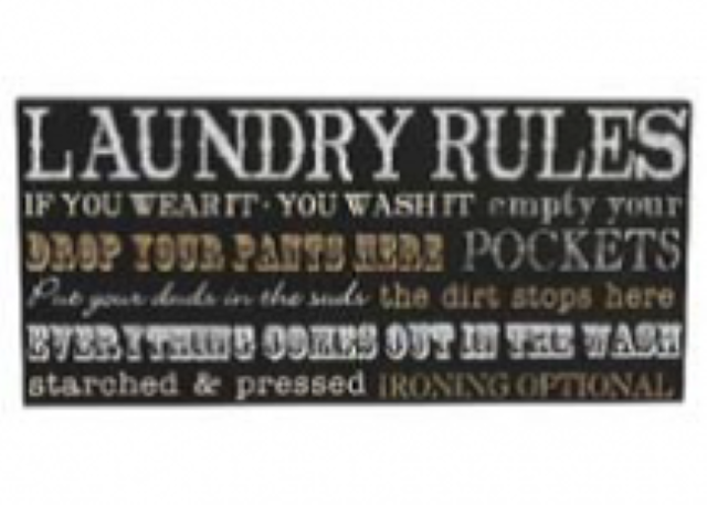 New-View-Life-Rules-MDF-Wall-Plaque-Laundry-Rules