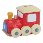 red-train-money-box