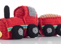 Pebble-transport-train-rattle