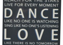 Dance-Love-Laugh-Vintage-Metal-Sign