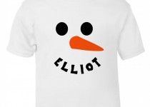 personalised-snowman-face-t-shirt