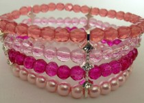 four-strand-pink-bracelet