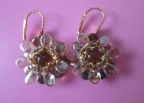Copper-and-gold-flower-earrings