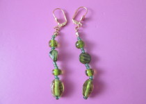 Green-glass-drop-earrings